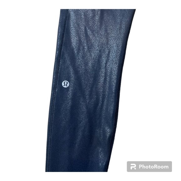 Lululemon High-Rise Pant 28" length Black Shine - Size 4 EUC. - Picture 4 of 6